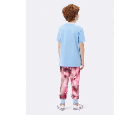 Pijama Manga Curta com Calça Jogger Masculino Infantil Miami Beach | WestwingNow