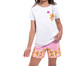 Pijama Manga Curta Infantil Bear Hunter Branco, Colorido | WestwingNow