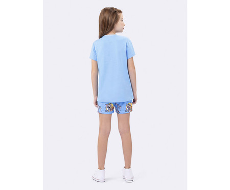 Pijama Manga Curta Infantil Azul Tom And Jerry | WestwingNow