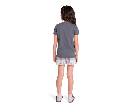 Pijama Manga Curta Infantil Choose Yourself Grafite | WestwingNow