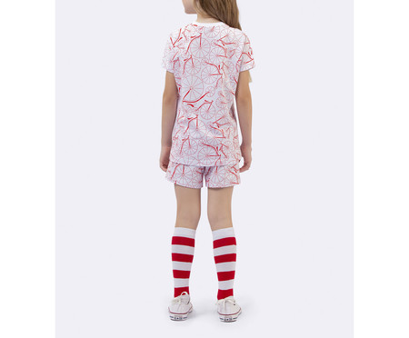 Pijama Manga Curta Infantil Bike Vermelho Branco | WestwingNow