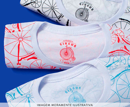 Pijama Manga Curta Infantil Bike Vermelho Branco | WestwingNow