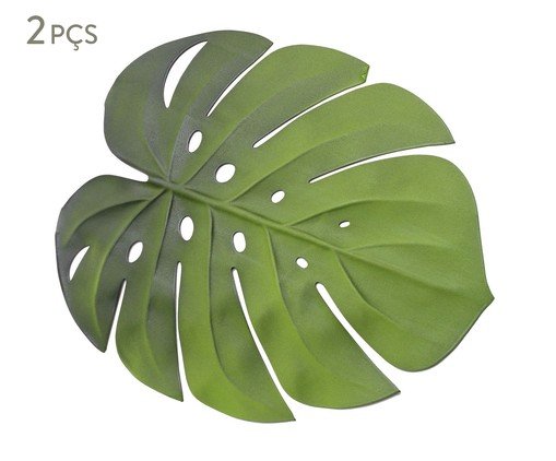 Jogo de Lugares Americano Garden Leaf, Verde | WestwingNow