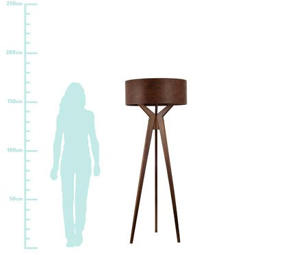 Luminária de Chão Jessie Imbuia - Bivolt | Westwing