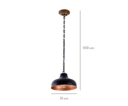 Pendente Eliade Preto - Bivolt | Westwing