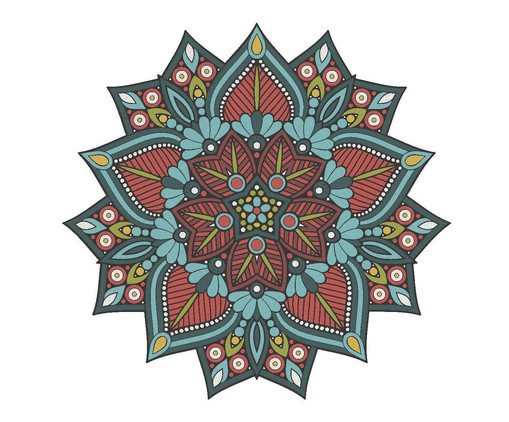 Quebra-Cabeça em Madeira Mandala Lotus, multicolor | WestwingNow