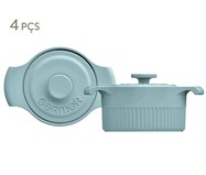 Jogo de Mini Cocottes em Porcelana Gerdanne - Azul | WestwingNow