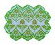Lugar Americano Ikat Verde Dupla Face, Verde | WestwingNow