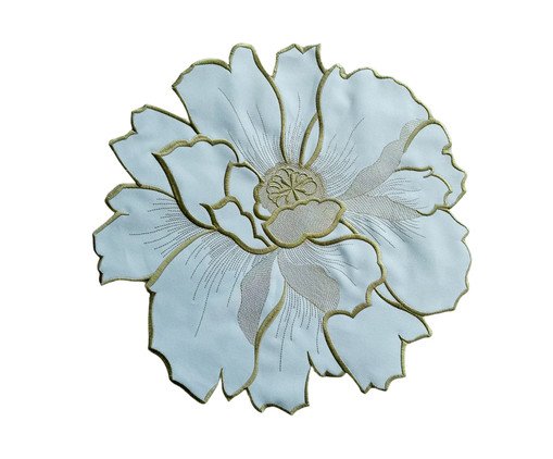 Lugar Americano Flower Branco e Nude, Branco | WestwingNow