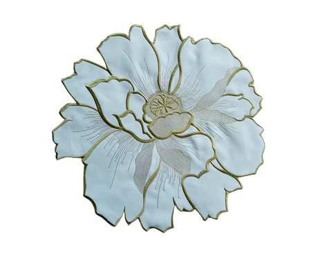 Lugar Americano Flower Branco e Nude | Westwing