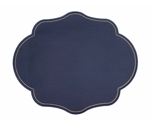 Lugar Americano Moldura Dupla Face II, Azul | WestwingNow