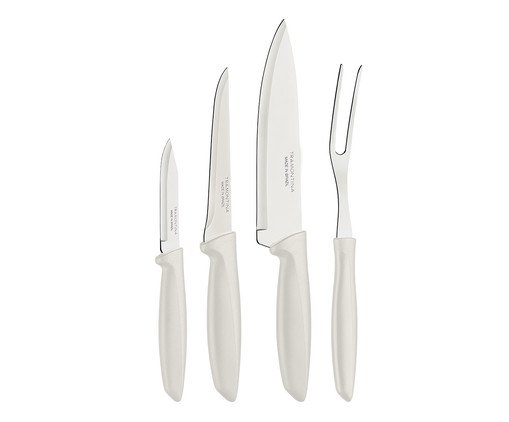 Jogo de Facas Tramontina Plenus Natural Off White, Branco | WestwingNow