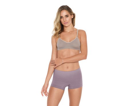 Bermuda Basic Suave Compressão Lilac | Westwing