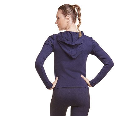 Blusa Fitness Active Manga Longa Indigo | Westwing