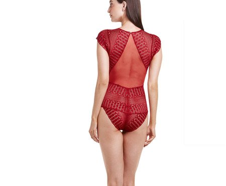 Body L Amour Manguinha Rendas Rouge | Westwing