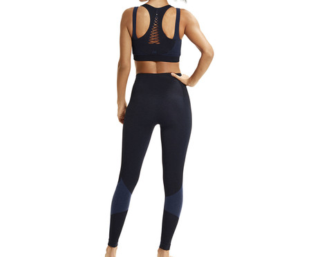 Calça Legging Fitness Mescla Azul Mescla | WestwingNow