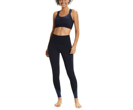 Calça Legging Fitness Mescla Azul Mescla | WestwingNow