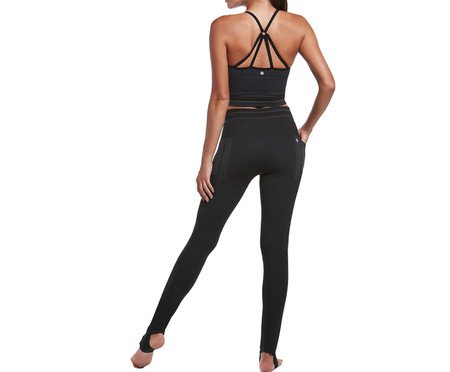 Calça Legging Fitness Stripes Verde Militar | Westwing