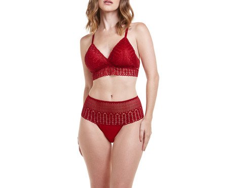 Calcinha L Amour Biquini Rendas Rouge