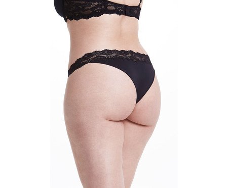 Calcinha Self Free Waist Black | Westwing