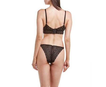 Calcinha L'Amour String Rendas Black | Westwing