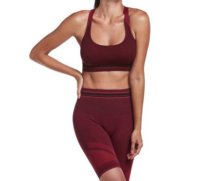 Shorts Fitness Stripes Cereja | Westwing