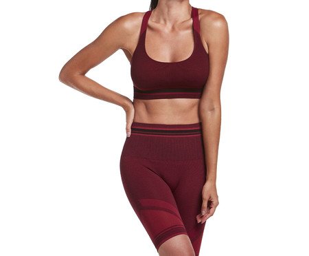 Top Fitness Stripes Nadador Cereja | Westwing