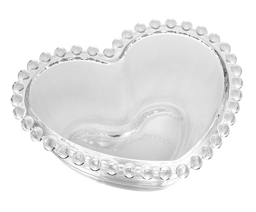 Saladeira Coração em Cristal Pearl - Transparente, Transparente | WestwingNow