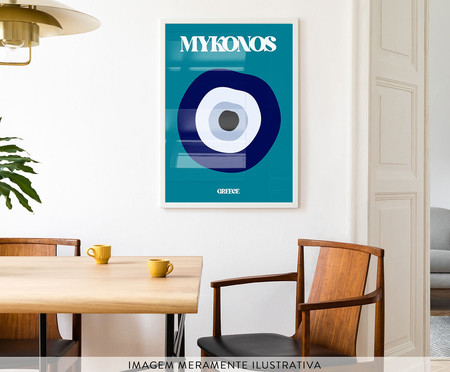 Quadro Mykonos A2 com Moldura Branca | WestwingNow