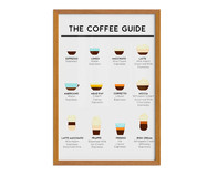 Quadro The Coffee Guide A3 com Moldura em Madeira | WestwingNow