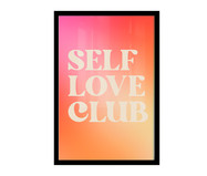 Quadro Self Love Club A2 com Moldura Preta | WestwingNow