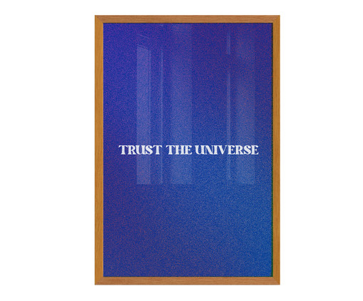 Quadro Trust The Universe A2 com Moldura em Madeira, Roxo | WestwingNow