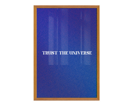 Quadro Trust The Universe A2 com Moldura em Madeira | WestwingNow