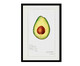 Quadro Avocado Vintage A2 com Moldura Preta, Verde | WestwingNow