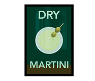 Quadro Dry Martini A2 com Moldura Preta | WestwingNow