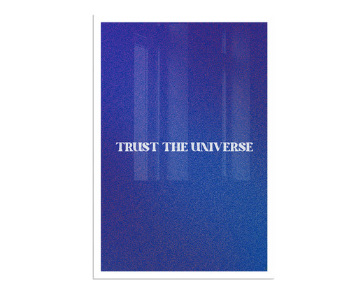 Quadro Trust The Universe A2 com Moldura Branca, Roxo | WestwingNow