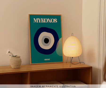 Quadro Mykonos A3 com Moldura em Madeira | WestwingNow