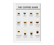 Quadro The Coffee Guide A2 com Moldura Branca | WestwingNow