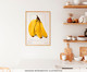 Quadro Banana Vintage A2 com Moldura em Madeira, Amarelo | WestwingNow