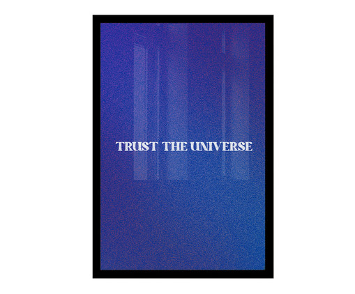 Quadro Trust The Universe A2 com Moldura Preta, Roxo | WestwingNow