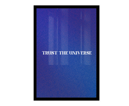 Quadro Trust The Universe A2 com Moldura Preta