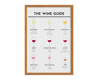 Quadro The Wine Guide A3 com Moldura em Madeira | WestwingNow