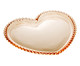 Prato de Sobremesa Coração em Cristal Pearl - Âmbar, Âmbar | WestwingNow