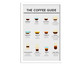 Quadro The Coffee Guide A3 com Moldura Branca, Colorido | WestwingNow