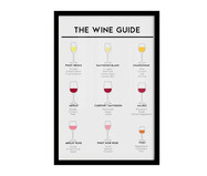 Quadro The Wine Guide A2 com Moldura Preta | WestwingNow