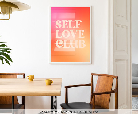 Quadro Self Love Club A3 com Moldura Branca | WestwingNow