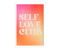 Quadro Self Love Club A3 com Moldura Branca | WestwingNow