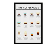 Quadro The Coffee Guide A2 com Moldura Preta | WestwingNow