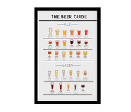 Quadro The Beer Guide A3 com Moldura Preta | WestwingNow