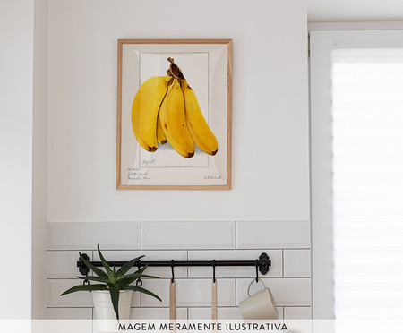 Quadro Banana Vintage A3 com Moldura em Madeira | WestwingNow